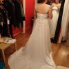 Deanna before - Long white wedding gown front